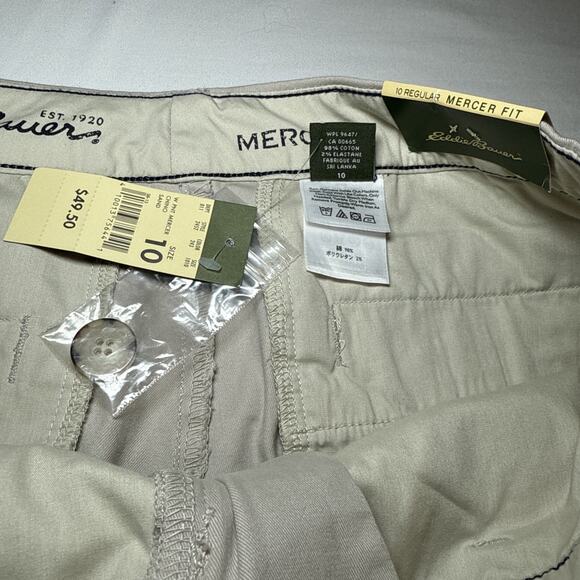 Eddie Bauer Womens 10 Mercer Fit Chino Pants Tan Bootcut Stretch *LOT OF 2* NWT - Picture 3 of 16